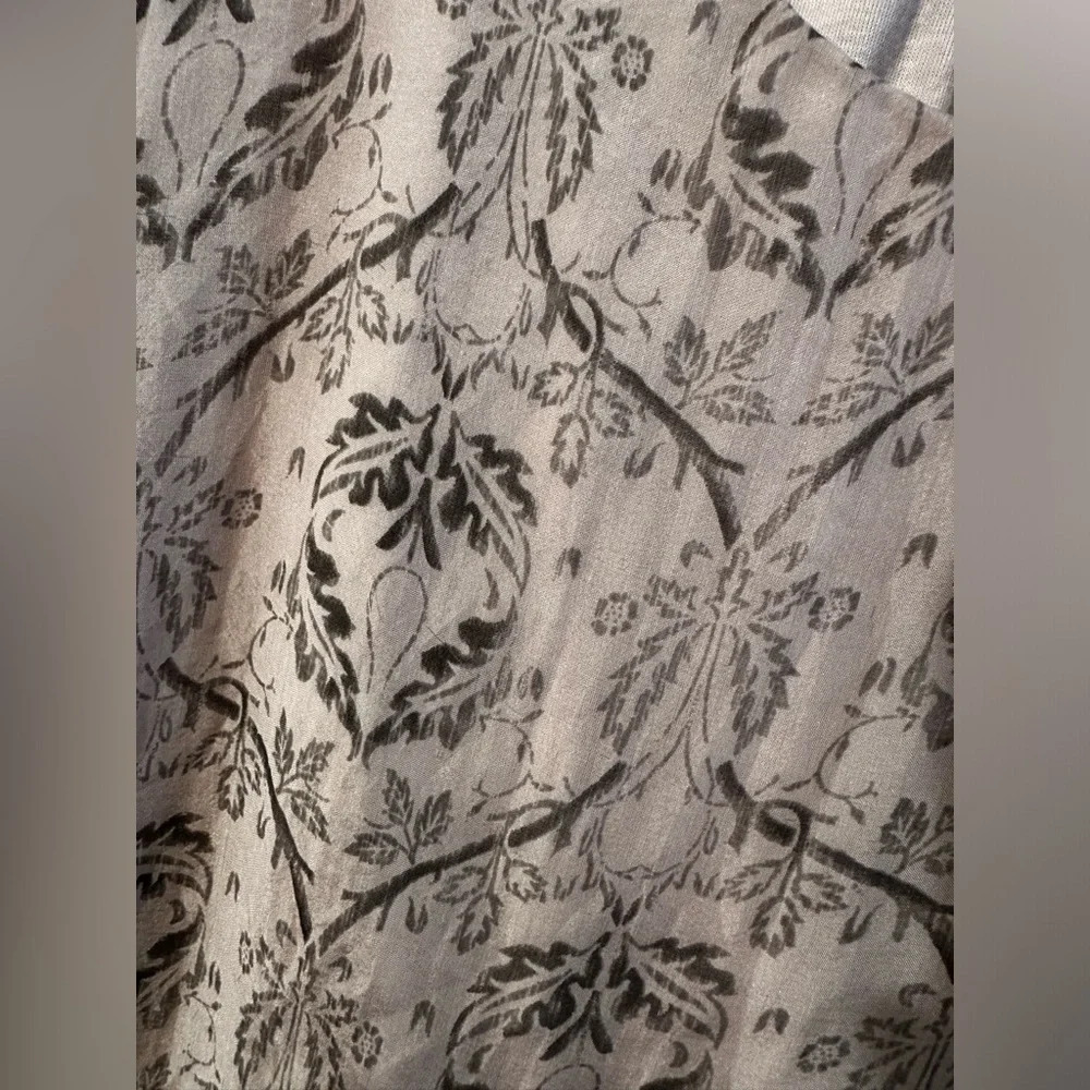 PIAZZA ROMA Italian ๐ฎ๐น 100% Silk Blouse Capelet Ivory Blush Floral M 2 in 1 - Picture 4 of 14